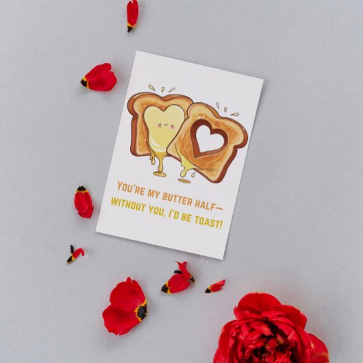 Zachte gesmolten gebakken boterkaas Valentijnskaar Kaart