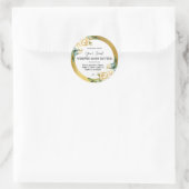 Zachte  gestileerde gouden body boterlabels ronde sticker (Tas)