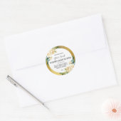 Zachte  gestileerde gouden body boterlabels ronde sticker (Envelop)