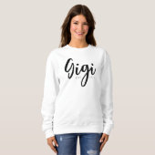 Zachte Gigi EST Jaar Cozy Script Ontwerp Trui (Voorkant volledig)