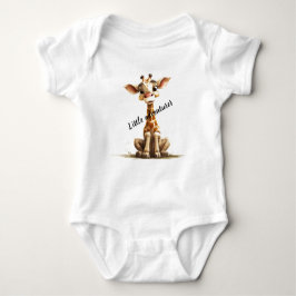 Zachte giraffe bodyoverall romper