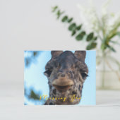 Zachte Giraffe Briefkaart (Staand voorkant)