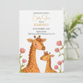Zachte Giraffe Momenten Kaart (Staand voorkant)