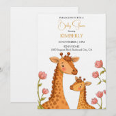 Zachte Giraffe Momenten Kaart (Voorkant / Achterkant)
