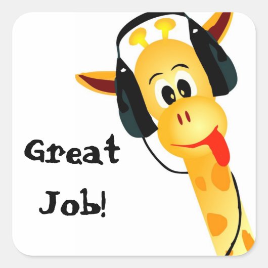 Zachte Giraffe Stickers (Voorkant)