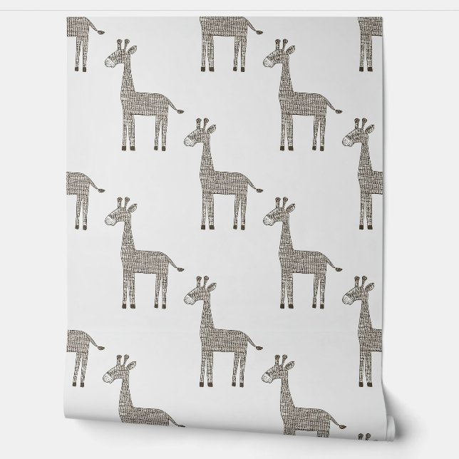Zachte Giraffes Behang (Afrollen)