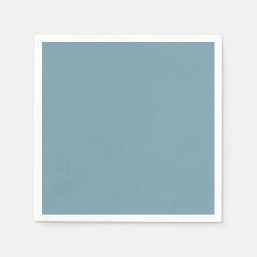 Zachte Glamour - Misty Blue Slate Solid Servet (Voorkant)