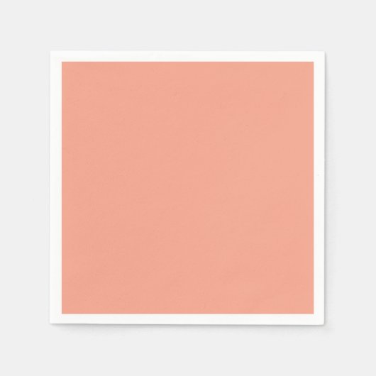 Zachte Glamour - Zachte Perzik Sorbet Solid Servet (Voorkant)