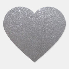 Zachte glans: leder ziet er uit als afwerking hart sticker