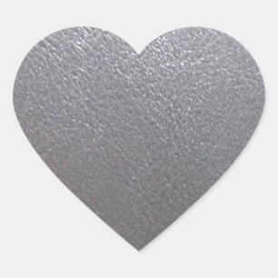 Zachte glans: leder ziet er uit als afwerking hart sticker