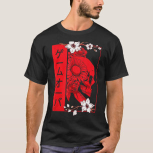 Zachte glanzende esthetische schedel en dameskuip t-shirt