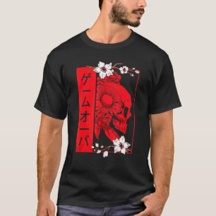 Zachte glanzende esthetische schedel en dameskuip t-shirt