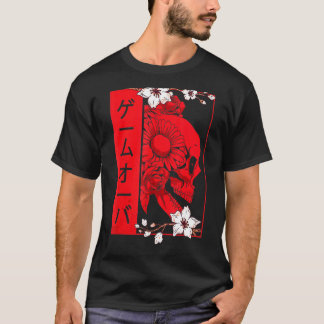 Zachte glanzende esthetische schedel en dameskuip t-shirt