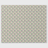 Zachte Glanzende Kerstpatroon Cadeaupapier (Vlak)