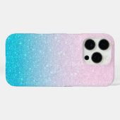 Zachte Glitter Ombre Case-Mate iPhone Case (Achterkant (horizontaal))