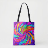 Zachte gloed: Cartoon Rainbow Tote Bag (Voorkant)