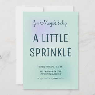 Zachte Gloed Kleine Spetter Baby Spetter Uitnodigi Kaart