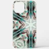 Zachte gloed op blauwe zandtextuur, kaleidoscoopst Case-Mate iPhone case (Achterkant)