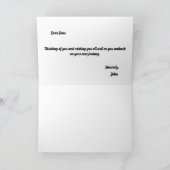 Zachte Glow Gouden Sterren & Bloemblaadjes Patroon Bedankkaart (Binnen)