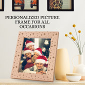 Zachte Glow Gouden Sterren & Bloemblaadjes Patroon Gegraveerde Lijstjes