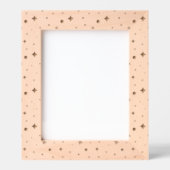 Zachte Glow Gouden Sterren & Bloemblaadjes Patroon Gegraveerde Lijstjes (Voorkant)