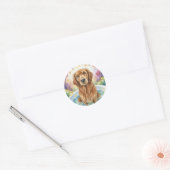 Zachte Golden Retriever Sticker (Envelop)