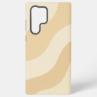 Zachte golven – Minimaal beige abstract patroon Samsung Galaxy Hoesje