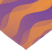 Zachte golven oranje lila + uw ideeën korte tafelloper (Hoek)