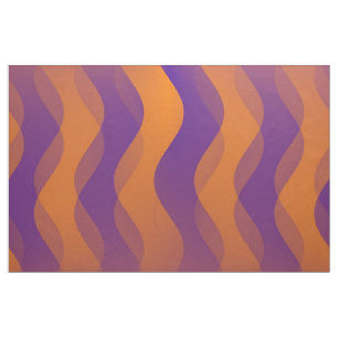Zachte golven oranje lila + uw ideeën stof