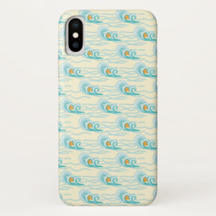 Zachte golven patroon iPhone x hoesje