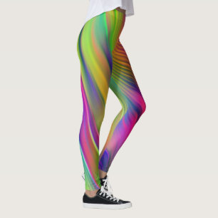 Zachte golven patroon - meerkleurig + je ideeën leggings