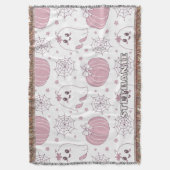 Zachte Goth Pastel Halloween Patroon Deken (Voorkant Verticaal)