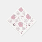 Zachte Goth Pastel Halloween Patroon Servet (Hoek)