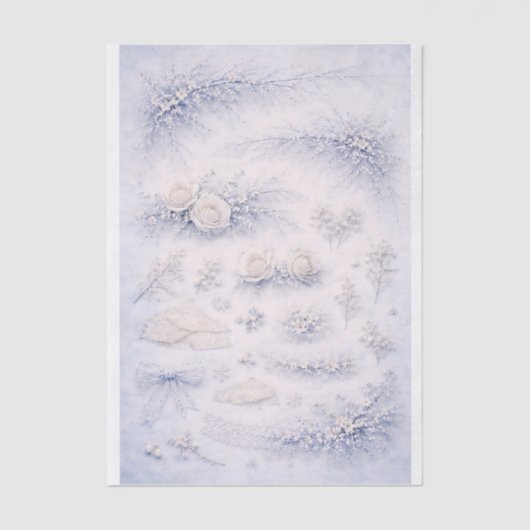 Zachte Gothic Romance Mini Elementen FJ2 Decoupage Tissuepapier (Voorkant)