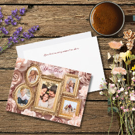 Zachte Gouden Barok Bloemige Fotolijstjes Gallery Feestdagenkaart