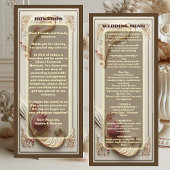 Zachte Gouden Barokke Grandeur Tulp Bloemen Huweli Menu