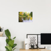 "ZACHTE GOUDEN REFLECTIES/SPiegelglad OPPERVLAK VA Poster (Thuiskantoor)