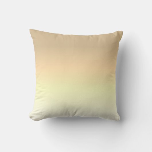 Zachte goudgele witte beige kussen (Voorkant)