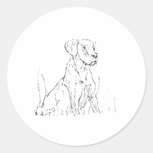 Zachte Goudharige Retriever Sticker (Voorkant)
