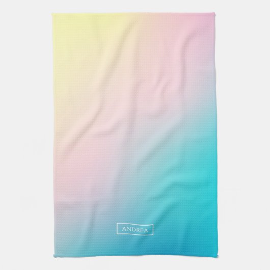 Zachte gradiënt iriserende achtergrond theedoek (Verticaal)