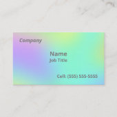 Zachte gradiënt, kleurrijke Visitekaartjes (Voorkant)