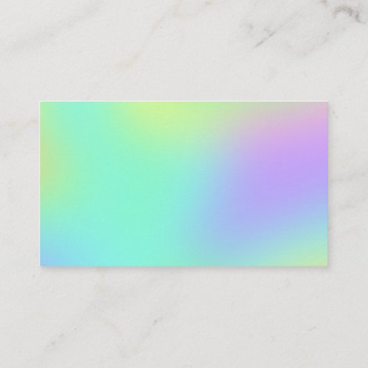 Zachte gradiënt, kleurrijke Visitekaartjes (Achterkant)