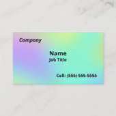 Zachte gradiënt, kleurrijke Visitekaartjes (Voorkant)