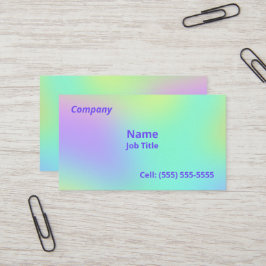Zachte gradiënt, kleurrijke Visitekaartjes
