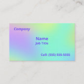 Zachte gradiënt, kleurrijke Visitekaartjes (Voorkant)