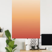 Zachte Gradiënt Minimalistische Wandkunst Poster (Thuiskantoor)