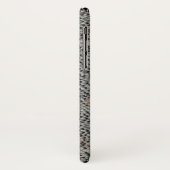 Zachte grijze en roze slangenhuid Case-Mate iPhone case (Achterkant/links)