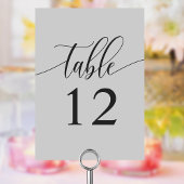 Zachte Grijze Minimalistische Kalligrafie Bruiloft Kaart