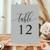 Zachte Grijze Minimalistische Kalligrafie Bruiloft Kaart