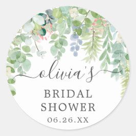 Zachte groen envelop gunst Stickers